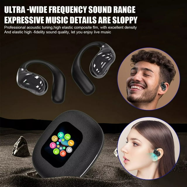 sdhkgrrt à Moins de 5 $ 4 Pcs Écouteurs de Traduction, Écouteurs de Traduction IA, Traducteur de Langues Bluetooth, Écouteurs de Traduction en Temps Réel, Écouteurs de Traduction Multilingues, Appareil de Traduction Intelligent