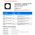 thumbnail image 2 of Exhaust Gasket - Compatible with 2006 - 2009 Volkswagen Rabbit FWD 2007 2008, 2 of 2