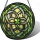thumbnail image 2 of pstuiky Tótem colgante de cristal atrapasol, colgante circular de cristal de colores para decoración de ventanas, 2 of 7
