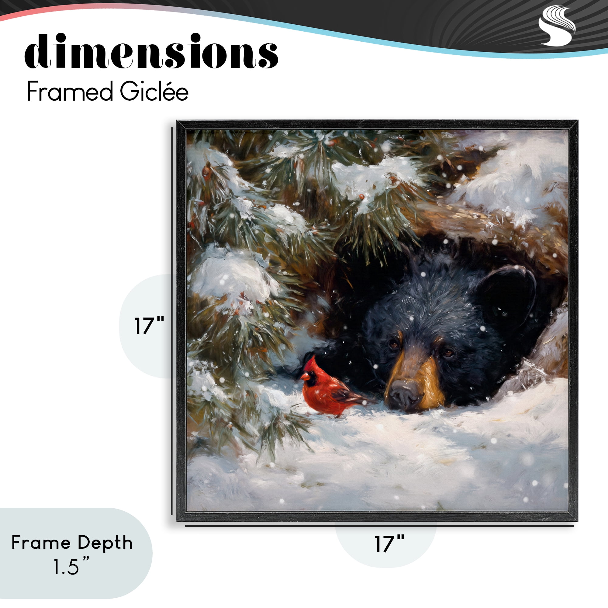 Stupell Industries Warm Watch From The Den Black Framed Giclee Art, design by Tina LeCour
