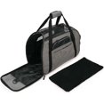 thumbnail image 4 of Sac De Transport Pour Chat Chien Sac Bandoulière Respirant Pour Petit Animal De Compagnie Transporteur Souple Léger Cómodo Pour Voyage En Voiture Train Avion(Gris, M-43x23x29cm), 4 of 6