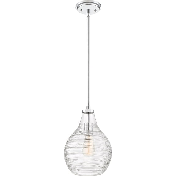 Genie 1-Light Polished Chrome Mini Pendant Light