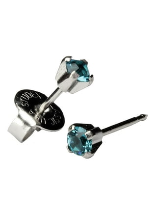 8mm Elegant Medical Plastic Round Crystal Earrings Online