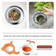 thumbnail image 3 of 2pcs Food Strainer Whale Shape Hanging Rack Drain Basket Kitchen Sink Banmo, 3 of 5
