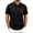 Black, variant on Men's T Shirts Solid Basic Short Sleeve Lapel Collar Soft Pique Cotton Classic Casual Tops S-3XL