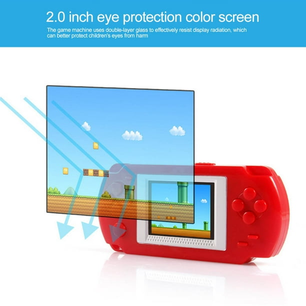 Consola de juegos portátil Retro integrada en 268 juegos clásicos pantalla LCD de 2,0 pulgadas sistema de videojuegos estilo Arcade regalos para niños y adultos