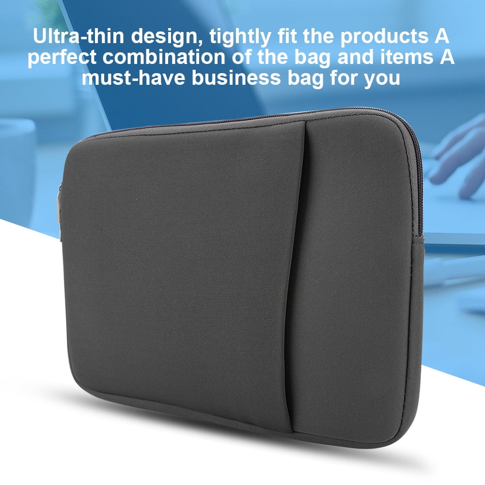 Shockproof PC Bag, Portable Black/Grey Computer Bag, Notebook for PC Laptop Grey