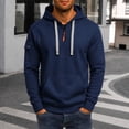 thumbnail image 2 of SRZYMJ Mens Hooded Sweatshirt Casual Long Sleeve Drawstring, 2 of 4