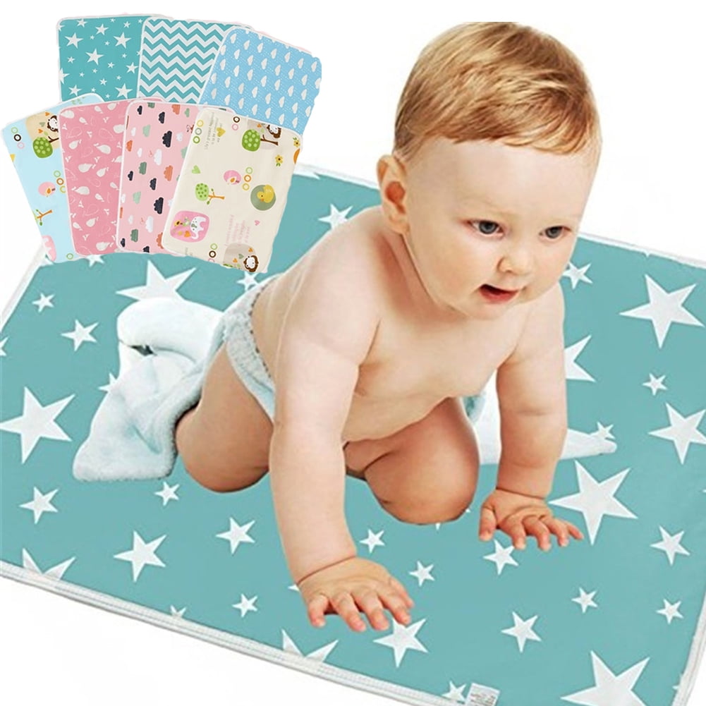 Newborns Soft Foldable Waterproof Baby Diaper Changing Mat Portable Changing Pad 