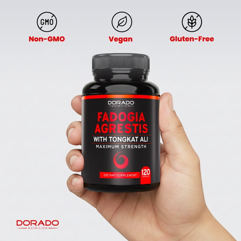 Dorado Nutrition, Fadogia Agrestis, Tongkat Ali Supplement, 120