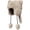 Beige, variant on Hat Thermal Plush Furry  Tail Hat Faux  Windproof Beanie  Themed Costume Hat