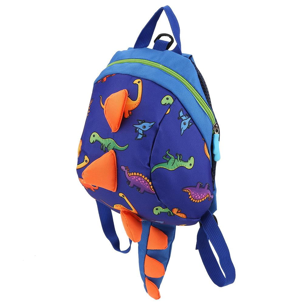 blue Kids Backpacks Toddler School Bags Dinosaur Children Daypacks Boys Girls Anti Lost 1-5 Years 