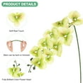 thumbnail image 2 of Uxcell 3-Pack Artificial Orchid Flowers 9 Large Petals 37 Inch Faux Phalaenopsis Silk Bouquets Light Green Fake Orchids for Home/Wedding, 2 of 6