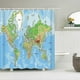 thumbnail image 4 of Cortina De Ducha De Baño De Mapa Mundial Cortina De Ducha De Baño Súper Larga 180 * 200 Cm Juego De Cortinas De Ducha 3D, 4 of 4