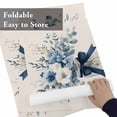 thumbnail image 6 of Blue Eucalyptus Leaves Vase on Linen Placemats Set of 6,Wipeable Washable Table Mats for Dining Tables, Spring Flower Leaf Place Mats for Kitchen Event Party Tabletop Decor, 6 of 9
