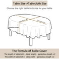 thumbnail image 2 of Christmas Oval Tablecloth for Oval Table Smaller Than 54" x 78", New Year''s Floral Christmas Table Cloth 60 x 84 inches for Christmas Dinner Kitchen Decoration, 2 of 6