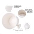 thumbnail image 5 of Cuenco de plástico para jabón de afeitar, cuenco para crema y jabón de afeitar, cuenco para afeitar para hombres (blanco), 5 of 5