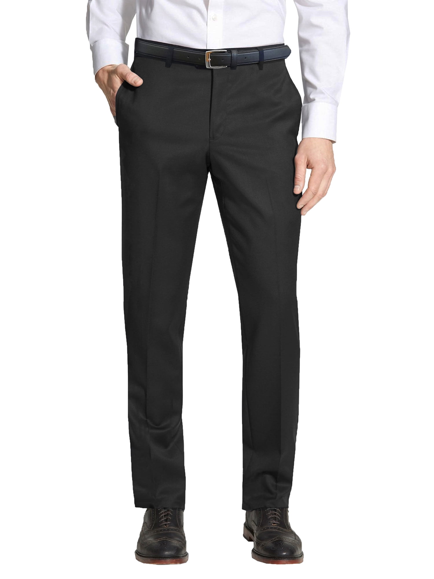 Men’s Slim-Fit Belted Casual Dress Pants