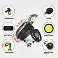 thumbnail image 5 of Cob Small Keychain Work Light, Bright Rechargeable Mini Keychain Flashlight, 4 Light Modes Portable Pocket Light with Folding Magnet Bracket Bottle Opener for Outdoor, 5 of 6