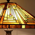 thumbnail image 4 of Vinplus Tiffany Table Lamp Bedside Reading Lamp 2-Light 16" Wide Traditional Crafts Vinplus Art Mission Style Desk Lamp, 4 of 6