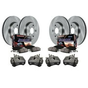 Power Stop Stock Replacement Brake Pad and Rotor Kit with Calipers KCOE4475
