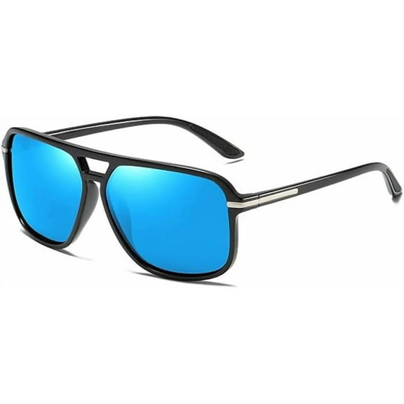Aviator Polarized Sunglasses Men Oversized Vintage Shades Trendy Square Retro Stylish Classic Driving