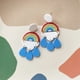 thumbnail image 2 of Pendientes colgantes de nube de arco iris Sailing de resina ligera para mujeres y niñas, 2 of 5
