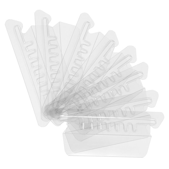 Transparent PVC File Folder Tabs with Colorful Labels for Office Use Safe Material
