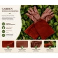 thumbnail image 5 of Long-Gardening-Gloves for Women/Men - Thorn Proof Cowhide Leather Rose/Blackberry Pruning Heavy Duty Gloves Thick Palm Gauntlet Garden Work Gloves with Forearm Protection (Brown-X-Large), 5 of 8