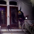 thumbnail image 3 of Home Accents Holiday Halloween Decoration Fancy Flying Witch 72.05 in. H Lights up Eyes Moving Mouth Decor 5124514, 3 of 9