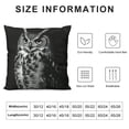 thumbnail image 5 of Orinice Owl Graphic Decorative Cushion Throw Pillow Cover for Home Couch Living Room Bed Sofa Car Bedroom Zipper Closure 1PC 12x12in, 5 of 5