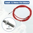 thumbnail image 3 of Unique Bargains 2pcs 17ft 5.2 Meter 205inch Marine Throttle Shift Remote Control Box Cable for Outboard Engine Boat, 3 of 8
