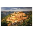 thumbnail image 4 of Sicily Ceramic Toothbrush Holder, Scenic View of Village Ragusa Ibla at Sunset Unique Old Architecture, Decorative Versatile Countertop for Bathroom, 4.5" X 2.7", Multicolor, 4 of 4