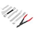 thumbnail image 1 of Car Trim Removal Tool, Stainless Steel Auto Clip Pliers Set 7PCS  for Removing Bumper Mudguard Clips, 1 of 7