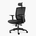 thumbnail image 2 of Silla Oficina Ergonómica con Cabecero y Soporte Lumbar Ajustable Taylor Negro, 2 of 4