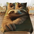 thumbnail image 2 of 3PCS Sloth Duvet Cover Set Twin, 1 Duvet Cover And 2 Pillowcase, Duvet Cover for Kids Girls Boys And Teens, 2 of 6