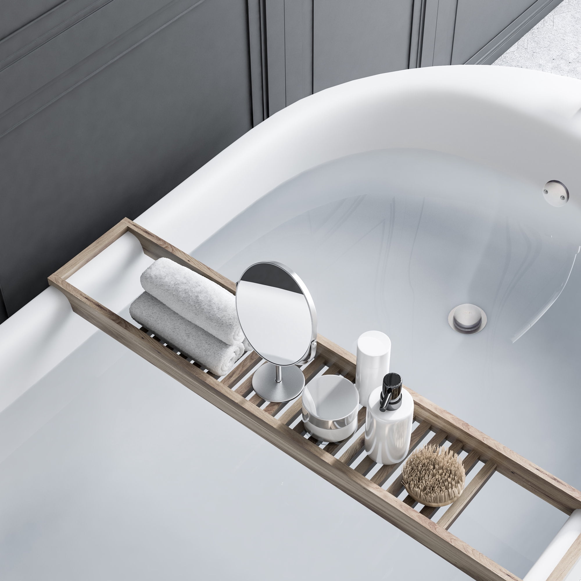 Design House Toe Tap Bath Drain in Polished Chrome