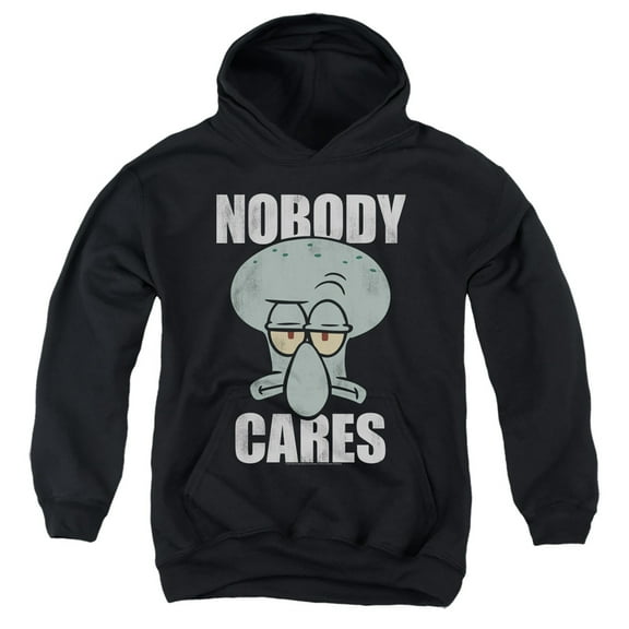 Spongebob Nobody Cares Meme Unisex Youth Pull-Over Hoodie