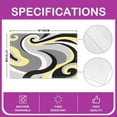 thumbnail image 4 of Yellow White Grey Placemats Set of 4 Geometric Geometry Placemats for Dining Table Indoor Outdoor Kitchen 12"x18" Stripe Table Mats Placemat Kitchen Dining Table Modern Art, 4 of 4