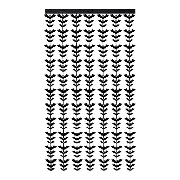 Bat Foil Fringe Curtains Sparkly Halloween Decorations Party Festival Night Hanging 7874x3937 In