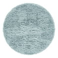 thumbnail image 3 of Unique Loom Infinity Shag Collection Area Rug - Jinko (5' 1" Round Slate Blue), 3 of 7