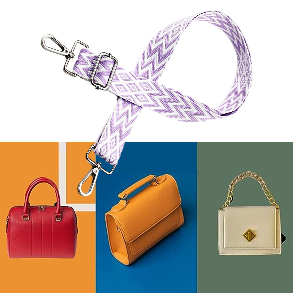 3.8cm Wide Purse Straps Replacement Wide Crossbody Shoulder Strap for Bags Purse Extender Accessories Guitar Straps Adjustable 85 145cm Walmart