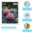 thumbnail image 3 of Diamond Art Kits for Adults - Pink Water Lilies Blooming Pond 5d Diamond Painting for Adults, Diamond Art for Adults Beginners, Frameless Diamond Painting Kits for Adults for Home Wall Decor, 3 of 7