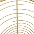 thumbnail image 5 of DecMode 20" Gold Metal Open Frame Swirl Wall Clock, 5 of 8