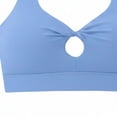 thumbnail image 4 of Timegard Sports Bras for Women High Support Quick Dry Front Knot Cutout Comfy Workout Running Gym Yoga Sports Bras(Medium,Light Blue), 4 of 4