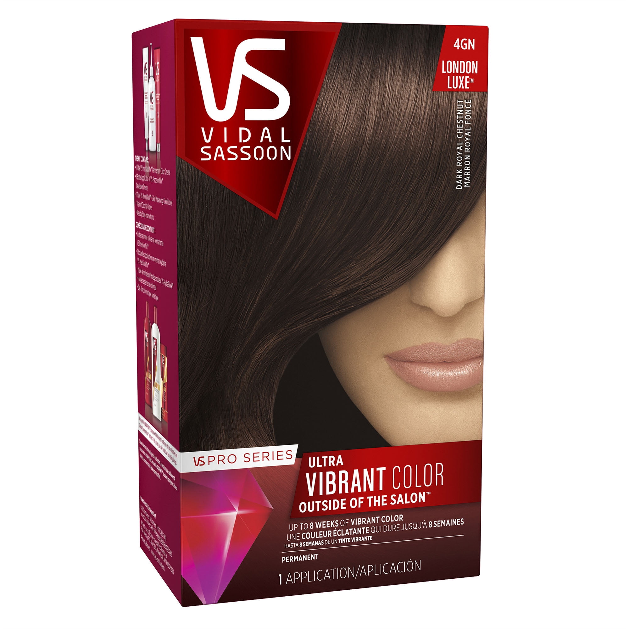 Vidal Sassoon Pro Series Hair Color 4gn Dark Royal Chestnut