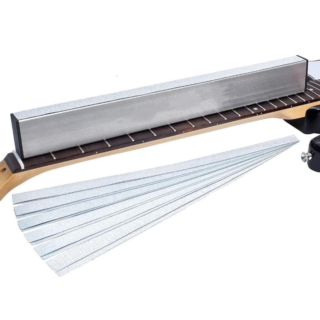 CEORPER Guitar Neck Fret Beam Leveling Bar With Sandpaper Luthier Tool for Guitar & Bass