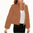 thumbnail image 2 of Veste pour Femmes, Chandail à Manches Longues Couleur Unie, Pulls pour Femmes, 2 of 7