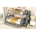 thumbnail image 4 of Twin-Over-Full Bunk Bed with Drawers - Solid & Safe | Gray, 4 of 17