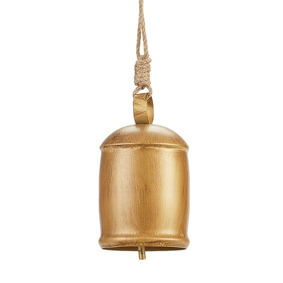 Campanas de vaca de hierro vintage para decoración navideña - Decoraciones rústicas para paredes y puertas con cuerda